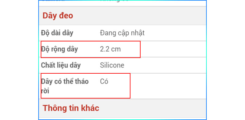 Xem mục độ rộng của dây & dây có thể tháo rời